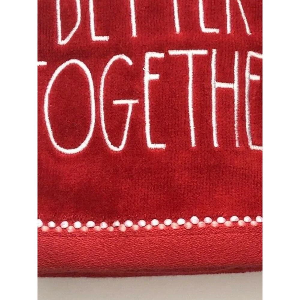 Rae Dunn Hand Towels Valentines Day Bath Better Together Embroidered Set of 2